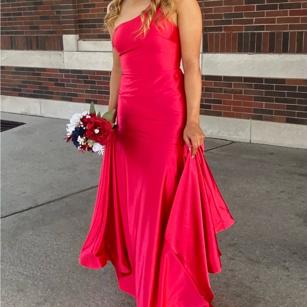 Gorgeous red prom dress only worn once. Bought from Virgo Boutique.